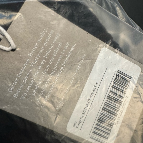 Everlane The ReNew Fleece Oversized Crew Sweatshirt Fuzzy Teddy Style NWT Size S - Picture 8 of 9